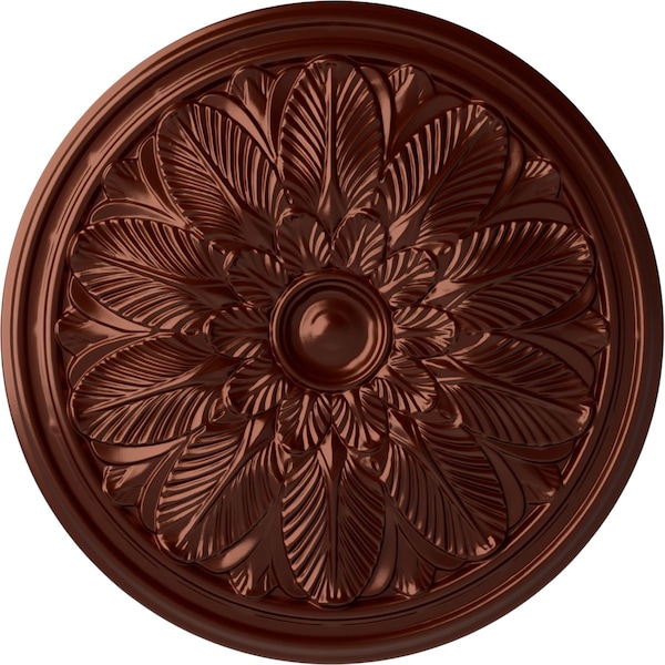 Ekena Millwork Bordeaux Ceiling Medallion (Fits Canopies up to 3 1/4"), 22 5/8"OD x 1 3/4"P, Antique Copper CM22BOACS - main